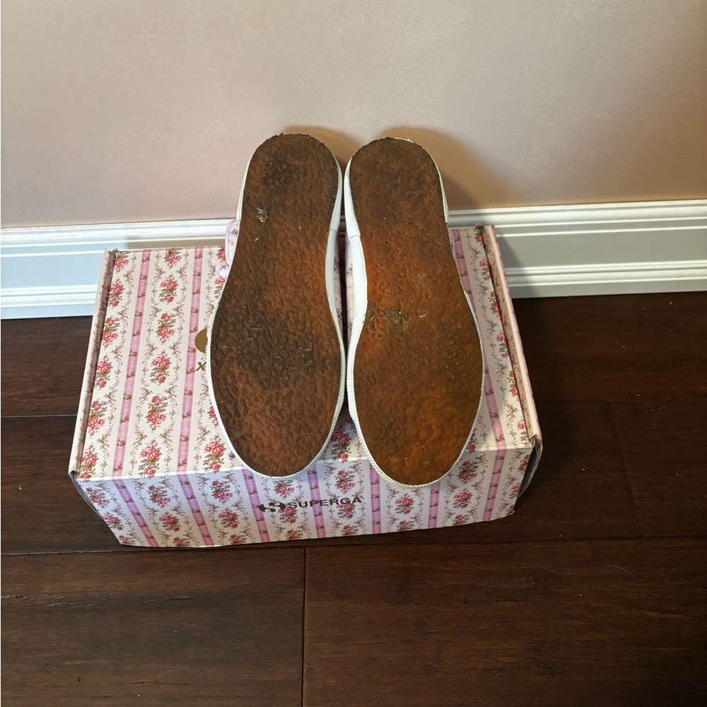 LoveShackFancy Purple Floral Sneakers - Picture 4 of 8